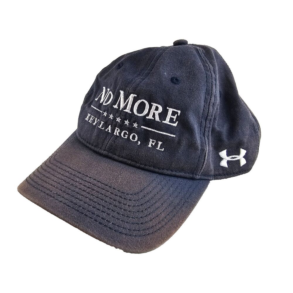 Under Armour No More Key Largo Hat Mens OSFM Navy Blue Strapback Baseball Cap FL